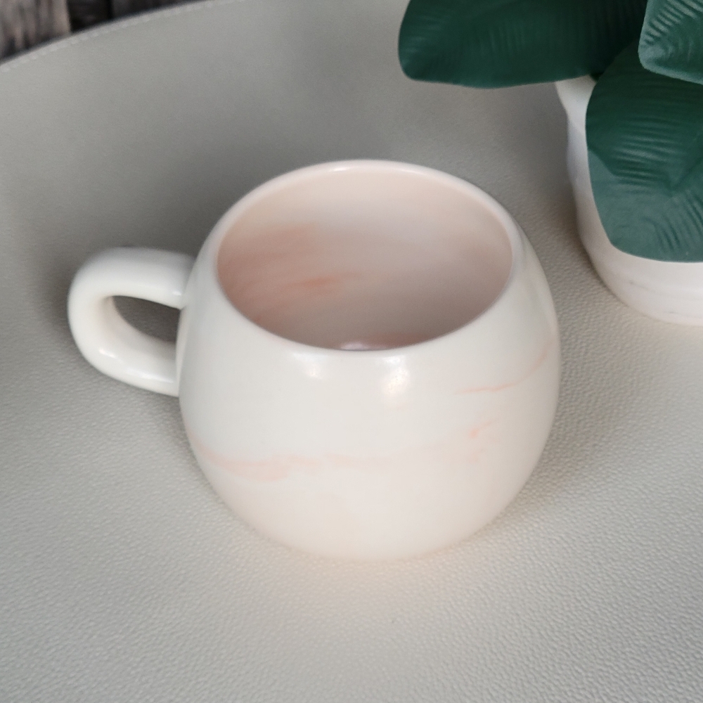 Project 62 orange marbled swirl ceramic mug